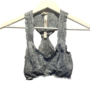 Free People Intimately Women’s Blue Lace Racerback Bralette Size XS